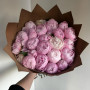 25 розовых пионов