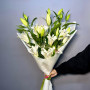Букет из 5 белых лилий фото 2