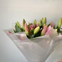 9 розовых лилий фото 2